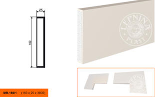 Фасадный молдинг Lepninaplast МВ-160/1