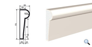 Фасадный молдинг Lepninaplast МВ-170/1