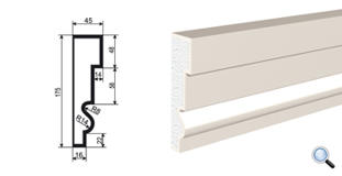 Фасадный молдинг Lepninaplast МВ-175/1
