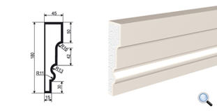 Фасадный молдинг Lepninaplast МВ-180/1