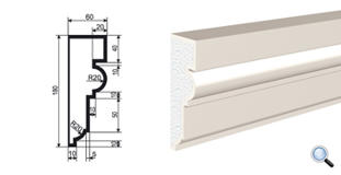 Фасадный молдинг Lepninaplast МВ-180/4