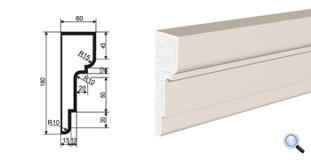 Фасадный молдинг Lepninaplast МВ-180/5