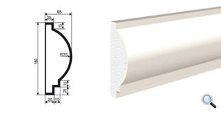 Фасадный молдинг Lepninaplast МВ-180/6