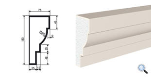 Фасадный молдинг Lepninaplast МВ-180/9