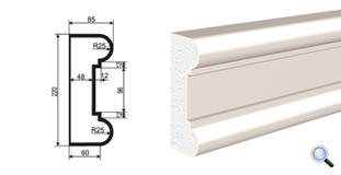 Фасадный молдинг Lepninaplast МВ-220/2