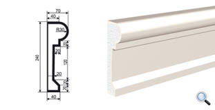 Фасадный молдинг Lepninaplast МВ-240/1