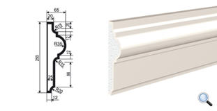 Фасадный молдинг Lepninaplast МВ-250/4