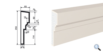 Фасадный молдинг Lepninaplast МВ-255/1