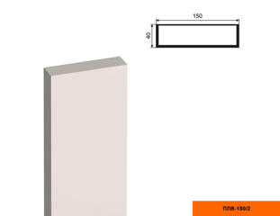 Ствол фасадной пилястры Lepninaplast ПЛВ-150/2 (H=2000мм)
