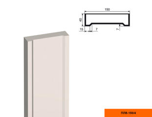 Ствол фасадной пилястры Lepninaplast ПЛВ-150/4 (H=2000мм)