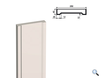 Ствол фасадной пилястры Lepninaplast ПЛВ-250/4 (H=2000мм)
