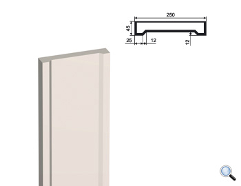 Ствол фасадной пилястры Lepninaplast ПЛВ-250/4 (H=2500мм)