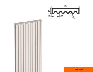 Ствол фасадной пилястры Lepninaplast ПЛВ-250/5 (H=2500мм)