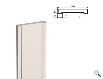 Ствол фасадной пилястры Lepninaplast ПЛВ-350/4 (H=2000мм)