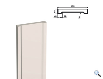 Ствол фасадной пилястры Lepninaplast ПЛВ-400/4 (H=2000мм)