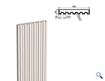 Ствол фасадной пилястры Lepninaplast ПЛВ-450/5 (H=2500мм)