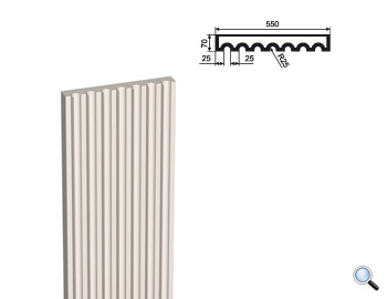 Ствол фасадной пилястры Lepninaplast ПЛВ-550/5 (H=2500мм)