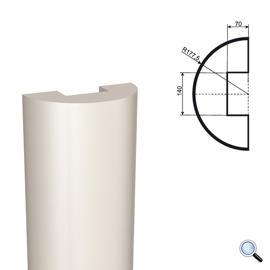 Ствол фасадной полуколонны Lepninaplast КЛВ-355/2 HALF (H=2000мм)