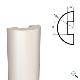 Ствол фасадной полуколонны Lepninaplast КЛВ-405/2 HALF (H=2500мм)