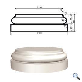Основание фасадной колонны Lepninaplast КЛВ-305/4 FULL