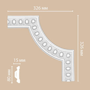 Угловой элемент для молдинга Decomaster 98703-2