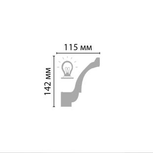 Плинтус потолочный Decomaster DT 85606