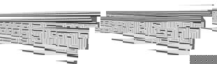Плинтус потолочный Glanzepol GP-58