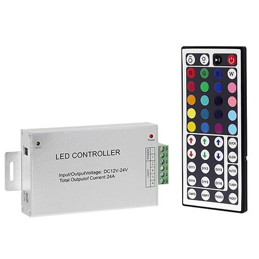Контроллер с радиопультом для светодиодной ленты RGB 12-24V 24A 288-576W