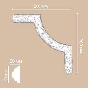 Угловой элемент для молдинга Decomaster DP-8052B