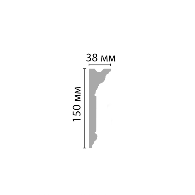 Плинтус потолочный Decomaster D214 Плинтус потолочный Decomaster D214