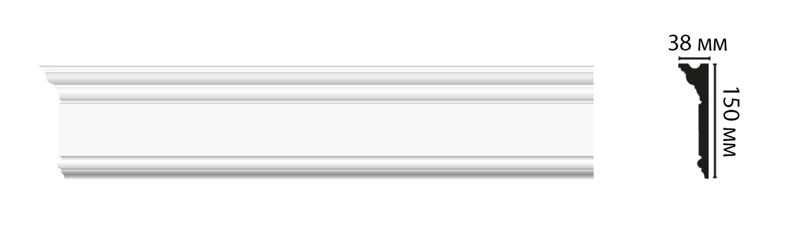 Плинтус потолочный Decomaster D214