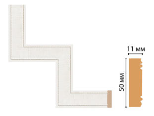 Декоративный угловой элемент для молдинга Decomaster 156-1-7D