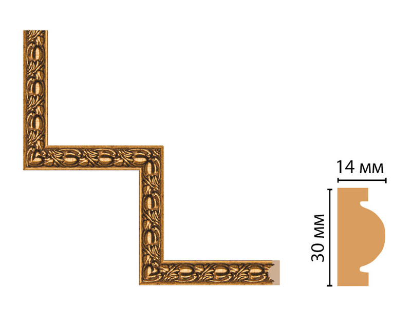 Декоративный угловой элемент Decomaster 157-1-58