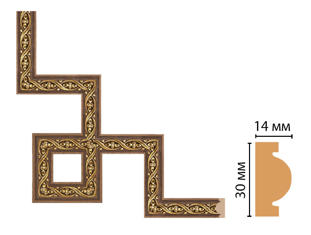 Декоративный угловой элемент Decomaster 157-3-3