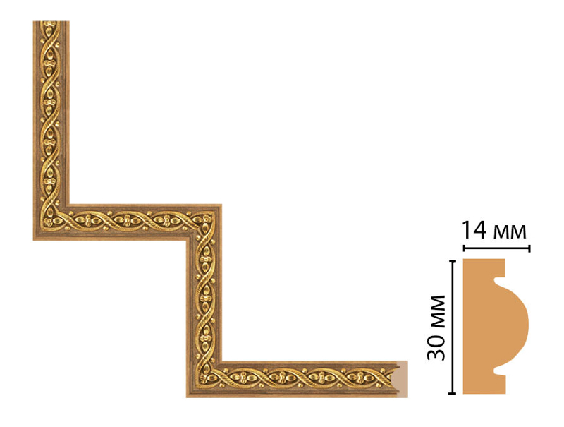 Декоративный угловой элемент Decomaster 157-1-4