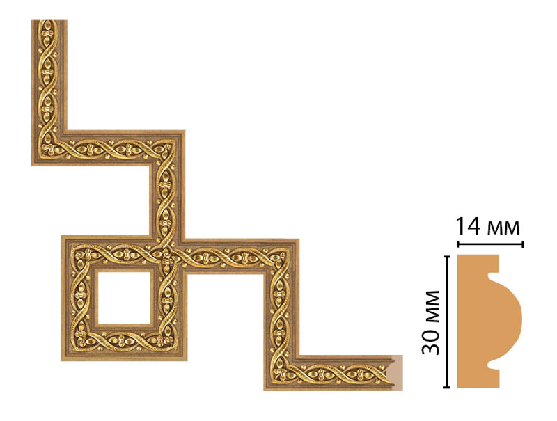 Декоративный угловой элемент Decomaster 157-3-4