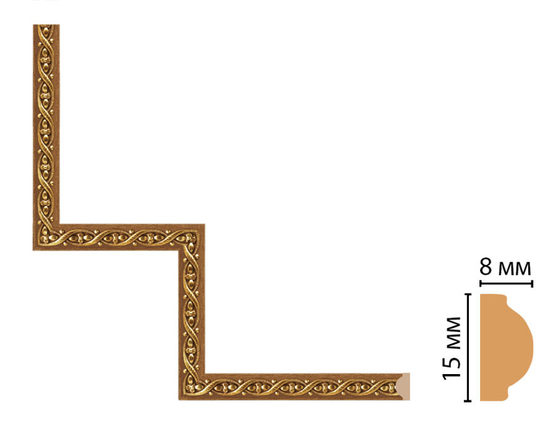 Декоративный угловой элемент Decomaster 130-1-4