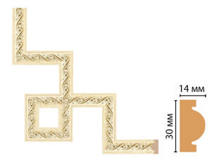 Декоративный угловой элемент Decomaster 157-3-5