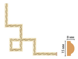 Декоративный угловой элемент Decomaster 130-3-5
