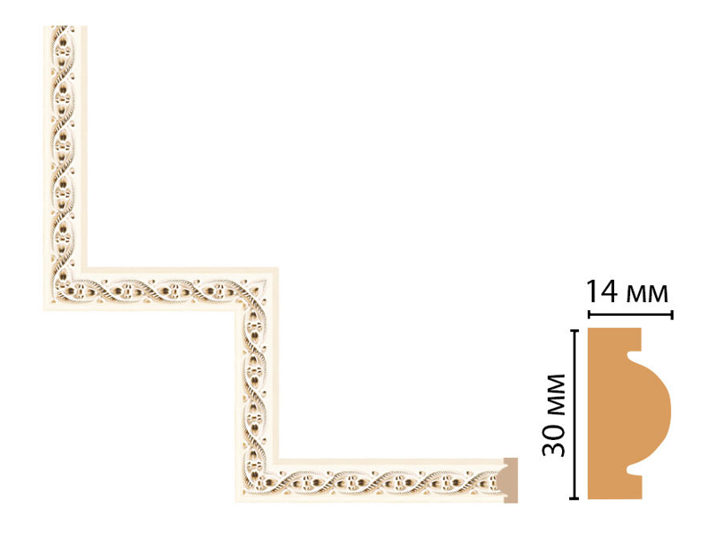 Декоративный угловой элемент Decomaster 157-1-6