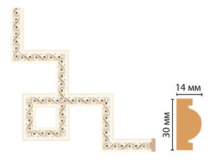 Декоративный угловой элемент Decomaster 157-3-6