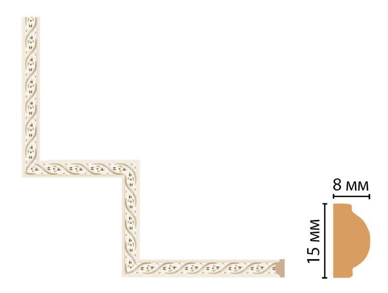 Декоративный угловой элемент Decomaster 130-1-6