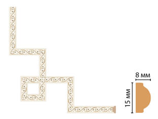 Декоративный угловой элемент Decomaster 130-3-6