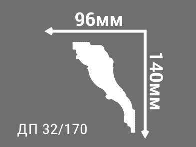 Плинтус потолочный Де-Багет ДП 32/170