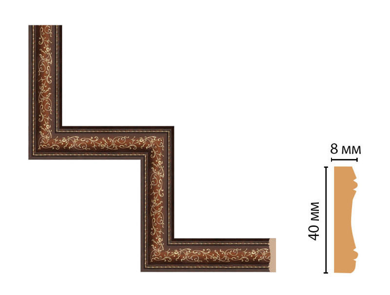 Декоративный угловой элемент Decomaster 188-1-51