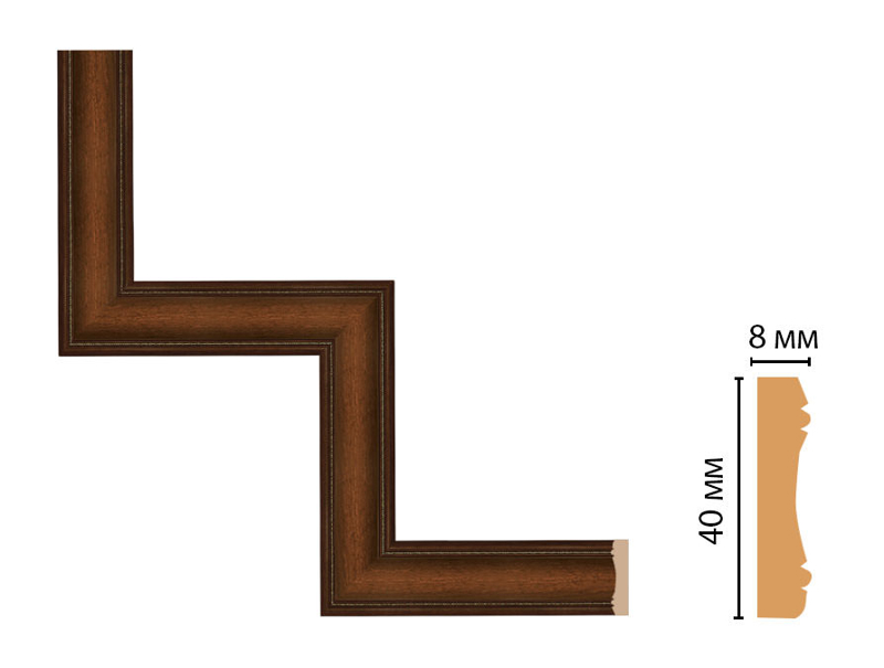 Декоративный угловой элемент Decomaster 187-1-51