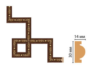 Декоративный угловой элемент Decomaster 157-3-51
