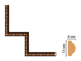 Декоративный угловой элемент Decomaster 130-1-51