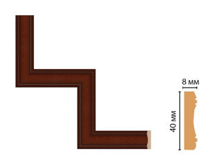 Декоративный угловой элемент Decomaster 187-1-52