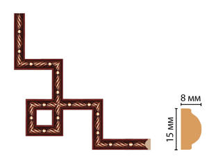 Декоративный угловой элемент Decomaster 130-3-52